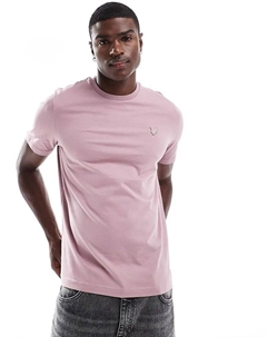 Футболка Tonal Eagle фиолетового цвета Lyle & scott