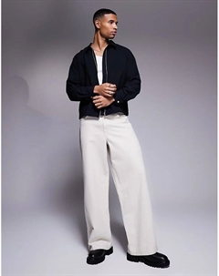 Свободная рубашка темно-синего цвета (часть комплекта) Asos design