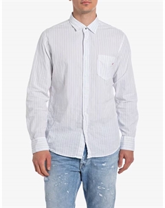 Маленькая полосатая рубашка, серый Replay