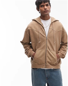 Толстовка Lowell Western из французского трикотажа с застежкой-молнией бежевого цвета Levi's®