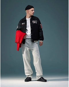 Мешковатые вельветовые брюки серого цвета Asos design