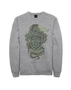 Мужской флисовый пуловер с гербом Слизерина Harry potter