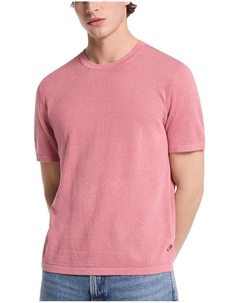 Футболка с круглым вырезом и коротким рукавом, розовый Michael kors