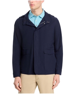 Откройте для себя полевой пиджак Regular Fit со съемным капюшоном, синий Peter millar