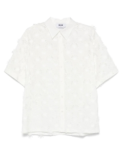 Рубашка с аппликацией, белый Msgm