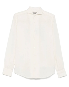 Льняная рубашка, белый Canali