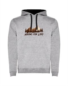 Худи Hiking For Life Two-Colour, серый Kruskis