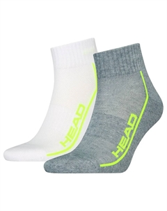 Носки 701229022 Quarter short 2 units, серый/белый Head