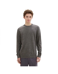 Свитер Basic Crewneck Knit, серый Tom tailor