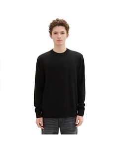 Свитер Basic Crewneck Knit, черный Tom tailor