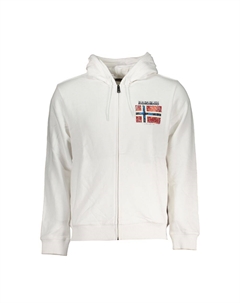 Шикарная белая хлопковая толстовка с капюшоном Napapijri