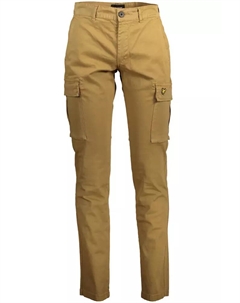 Бежевые хлопковые мужские брюки Lyle & scott