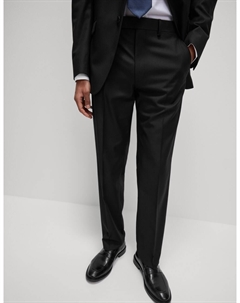 Эластичные брюки-костюмы Regular Fit, черный Marks & spencer