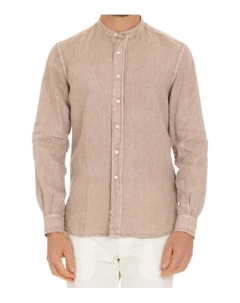 Пудровые рубашки с видимой планкой на пуговицах, розовый Aspesi