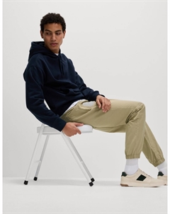 Брюки Slim Fit с текстурированными манжетами, песочный Marks & spencer