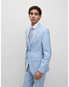 Пиджак-стрейч облегающего кроя, бледно-голубой Marks & spencer