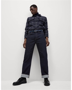 Свободные эластичные джинсы, темный индиго Marks & spencer