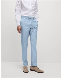 Облегающие брюки из эластичного костюма, бледно-голубой Marks & spencer