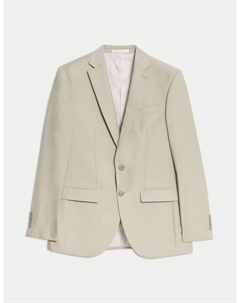 Пиджак-стрейч облегающего кроя, цвет Neutral Marks & spencer