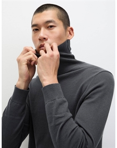 Джемпер с высоким содержанием хлопка и шерстью, цвет Dark pewter Marks & spencer