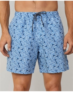 Мужские шорты-бермуды с принтом рыб, синий Hackett