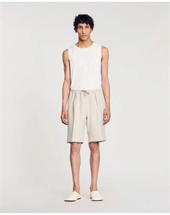 Мужские трикотажные шорты-бермуды, цвет Crudo Sandro