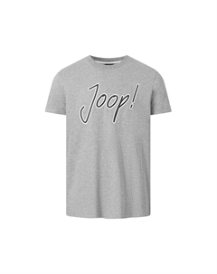 Футболка с логотипом и овальным вырезом, серый Joop