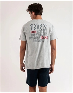 Мужская короткая серая трикотажная пижама, серый Admas