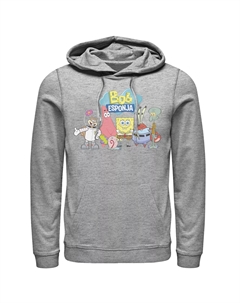 Мужская толстовка с рисунком «Губка Боб Квадратные Штаны» Bob Esponja Happy Group Shot Nickelodeon
