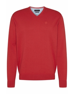 Пуловер, красный Bugatti