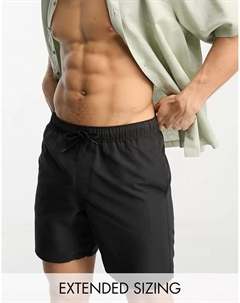 Черные шорты для плавания средней длины Asos