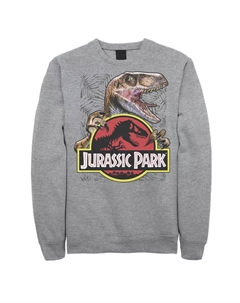 Мужская флисовая куртка с цветным логотипом «Парк Юрского периода» Raptor Holding Licensed character