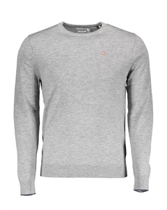 Серая шерстяная мужская рубашка Napapijri