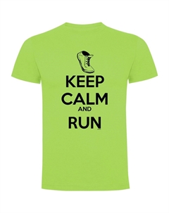 Футболка Keep Calm And Run, зеленый Kruskis