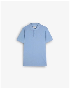 Мужская хлопковая рубашка-поло с короткими рукавами, синий Scalpers