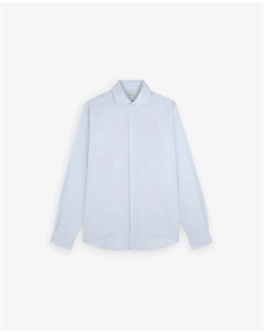 Мужская хлопковая рубашка с вырезным воротником, голубой Scalpers