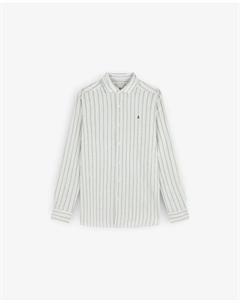 Мужская полосатая рубашка с вырезным воротником, зеленый Scalpers