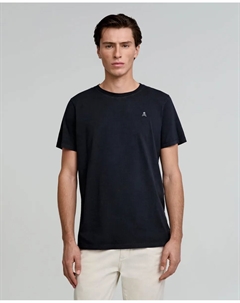 Мужская хлопковая футболка с короткими рукавами, черный Scalpers