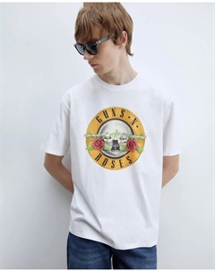 Футболка с изображением пистолета, белый Сфера