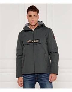 Куртка мужская с карманами и капюшоном, зеленый Napapijri