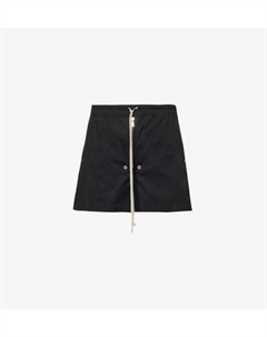 Шорты Bela свободного кроя из эластичного хлопка с двумя накладными карманами, черный Rick owens