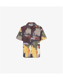 Фирменная вышитая хлопковая рубашка с принтом, зеленый Jw anderson