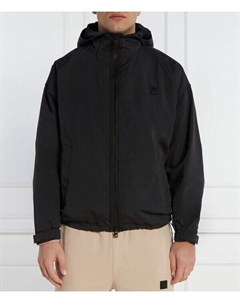 Куртка мужская с капюшоном спортивный стиль, черный Hugo