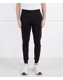 Штаны Regular Fit спортивные, черный / белый Ea7