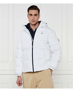 Пуховик Regular Fit, белый Tommy jeans