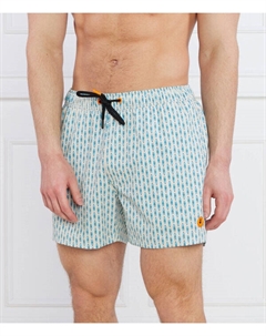 Пляжные шорты мужские с узором, бирюзовый Save the duck
