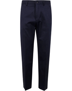 Брюки-чиносы с отутюженными стрелками, синий Incotex