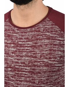 Топ с длинными рукавами SDMEVAN, Бордо Solid