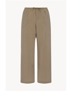 Брюки Donatello из шерсти и мохера, бежевый The row