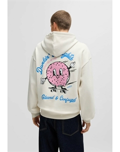 Толстовка с капюшоном, белый Hugo